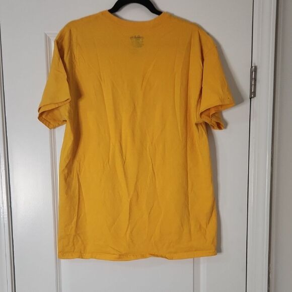 Yellow “Money And Motion” Graphic T-Shirt – Size L - Picture 3 of 4